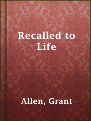 Recalled to Life - ebook